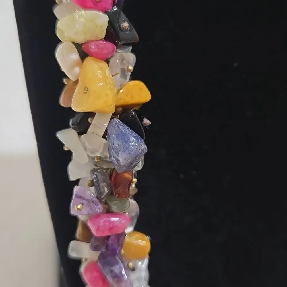 Handmade Multiple Semi Precious Stone Necklace